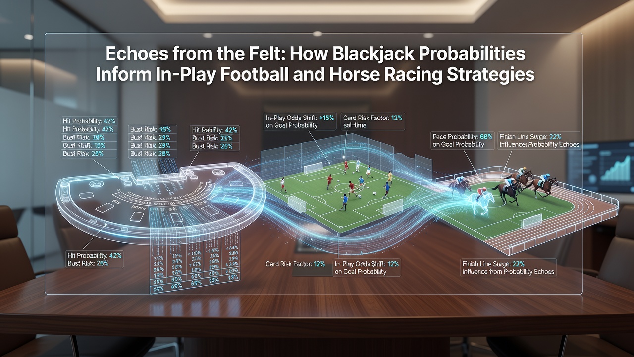 Live football match with betting odds display showing real-time probability shifts